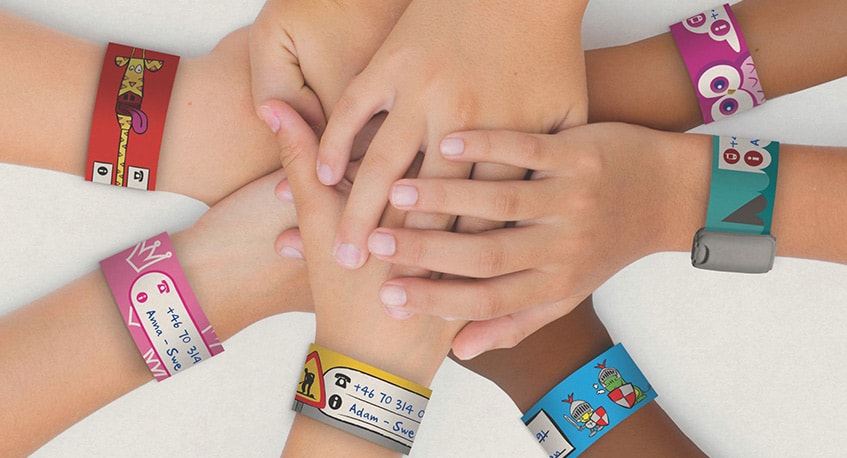 16 Bunte Kinderarmbänder Mit Markern - Beschreibbar & Wiederverwendbar